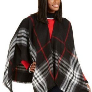 V. Fraas Exploded Plaid Ruana